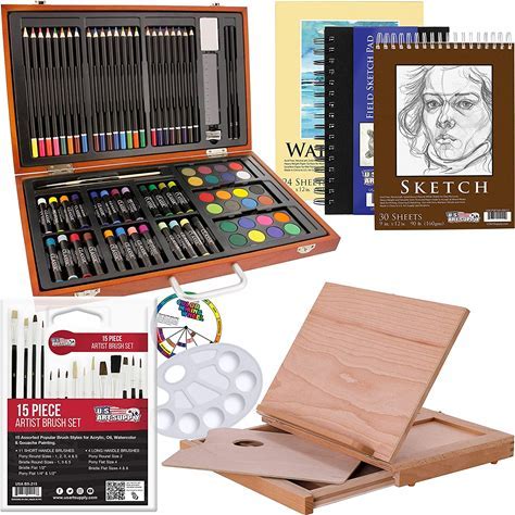 US Art Supply 82 Piece Deluxe Art Set