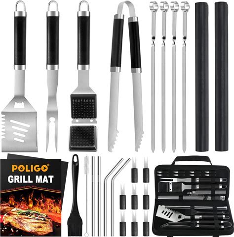 POLIGO 12PCS Grill Set with Cooler Bag