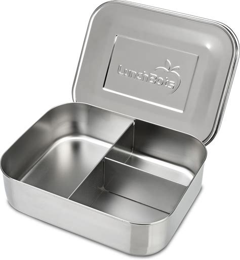 LunchBots Large Trio Stainless Steel Lunch Container